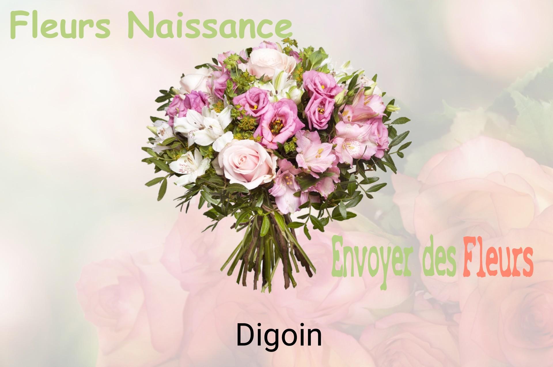 Bouquet de fleurs de naissance livré à Digoin