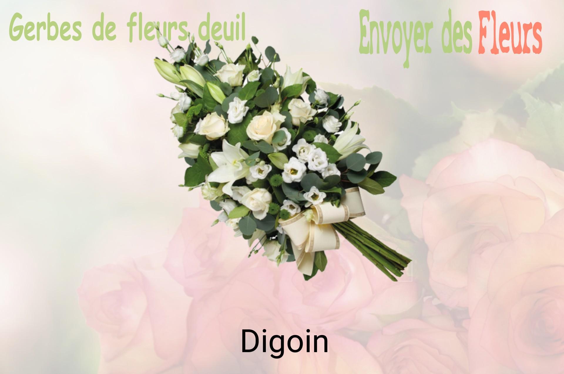 Gerbe de fleurs de deuil livrée à Digoin